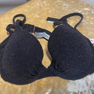 Victoria's Secret Black push up bikini top